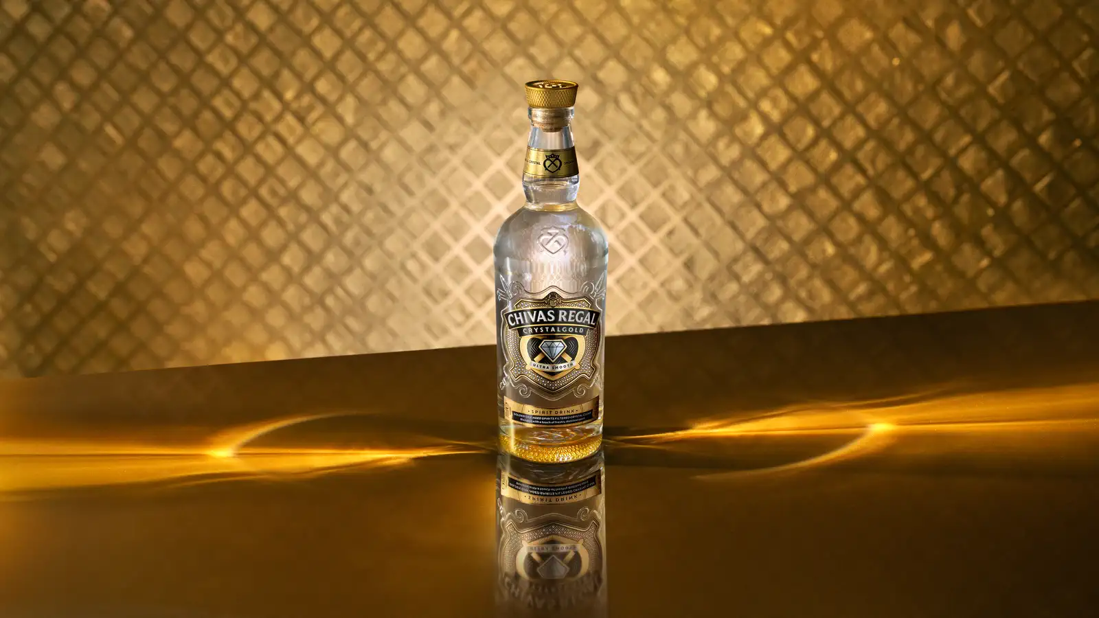 Chivas Regal Crystalgold con reflejos dorados