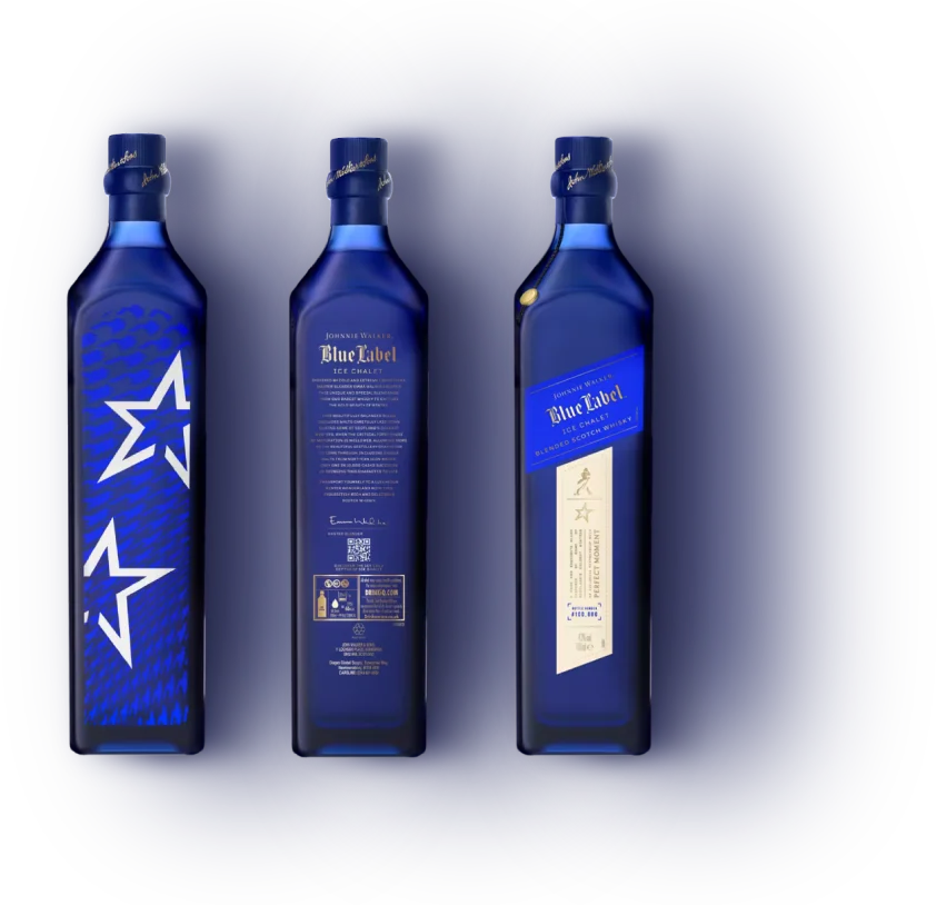 Botellas Blue Label Ice Chalet