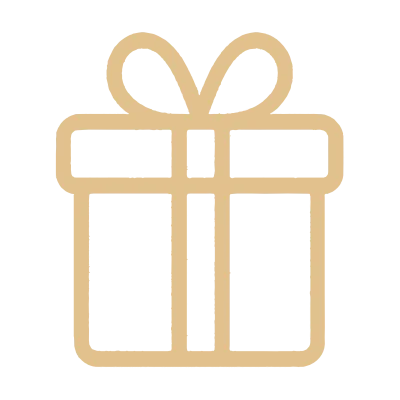 Icono de empaque de regalo